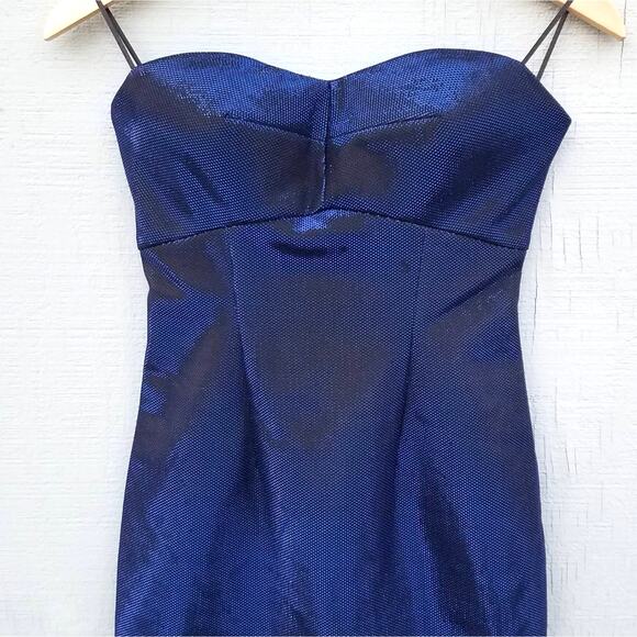 Guess | Blue Strapless Party Dress New Small Metallic - Picture 1 of 8